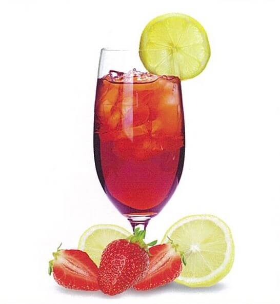 Strawberry with Honey and Aloe Vera Juice
