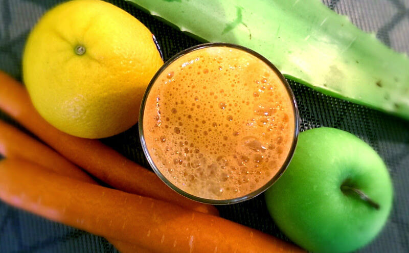 Aloe Juice with Apple, Orange & Carrot